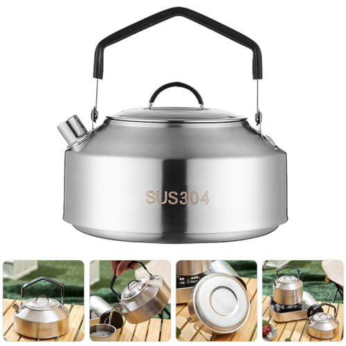 Hervidor de acero inoxidable con diseño elegante para gas y camping 7