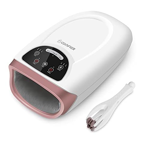 Comfier Hand Massager with Heat, Cordless Hand Massage Tool with Compression & Heating,3 Modes & 3 Levels Pressure Point Hand Massager for Arthritis and Carpal Tunnel from Finger to Wrist Cover