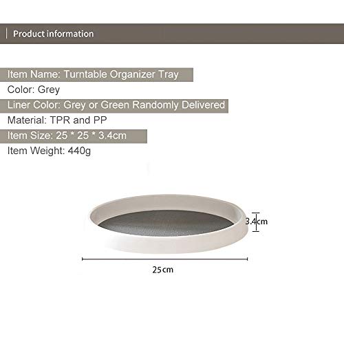 KKmoon Plataforma giratória antiderrapante Bandeja da despensa Organizador de armazenamento Lazy Sus