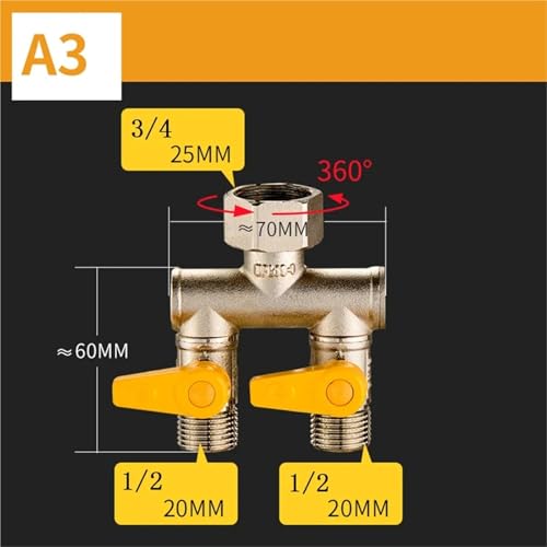 Vanne à 3 voies A2 résout les problèmes de dérivation d'eau en angle - 5
