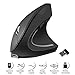 Weskimed Mouse Verticale Ergonomico Mouse Verticale Wireless USB, Mouse Ottico Ricaricabile 2.4G Mouse Ottico ad Alta Precisione Adjustable 800/1200/1600 DPI, 5 Pulsanti per PC/Laptop/Mac