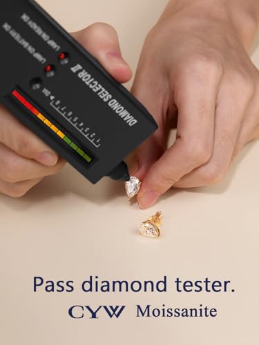 Moissanite Sparkle Stud Earrings for Women, 2-4 Carat, Oval Cut/Pear Cut/Radiant Cut, Solid 925 Sterling Silver Hypoallergenic, Birthday Valentines Anniversary Mother's Day Ideal Gift for Her3