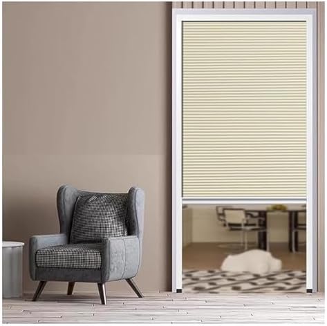 Retractable Honeycomb Room Divider – Blackout Folding Sliding Door for Closet & Doorway, Privacy Screen, Space-Saving Design, Easy Pull Down Mechanism