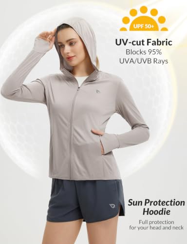 Image of baleaf Women's Sun Protection Jacket Hoodie Clothing Lightweight Long Sleeve Sun Cover Up Shirt