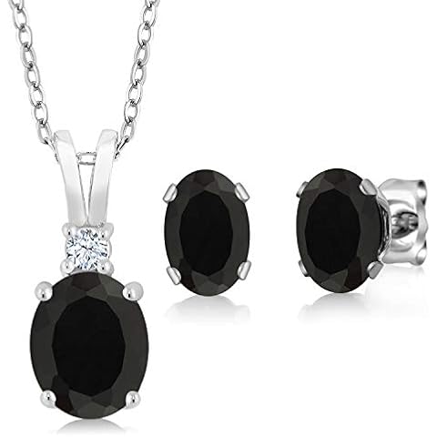 Gem Stone King Black Onyx Jewelry Set Cover