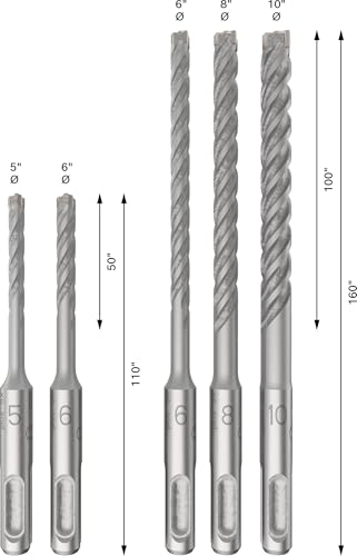 Bosch Home and Garden 2608833910 kruik SDS-PLUS-5X Set Uds: 5, 6, 8, - Afbeelding 4