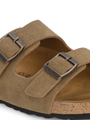 Image of EL PASO Leather Fashion Sandals Casual Platform Heels Wedges Cork Sole Sandal for Women & Girls