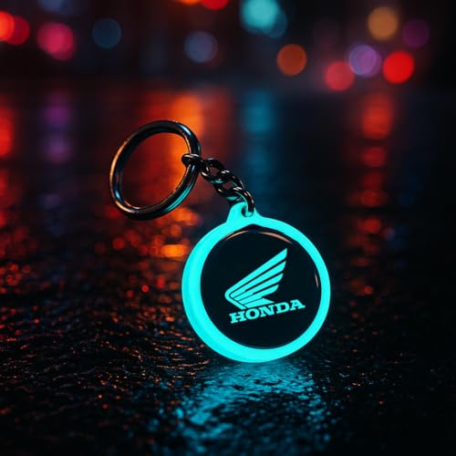 Image of Mi Glow Store Glow in Dark Keychain for Bike Men | Gift for Man | Bike Accessories | Charges in Light Glows in Dark | Key chain for Bike