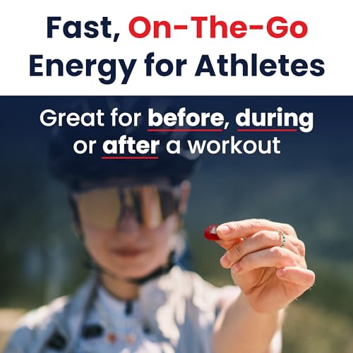 Image of SaltStick Energy Gummies with Electrolytes, Rainbow Blast, Easy to Chew Electrolyte Gummy, Energy Chews that Taste Great, Caffeine Free - 10 Packs, 80 Gummies