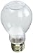 4 1/4" Glass Light Bulb Jar with Gold Lid