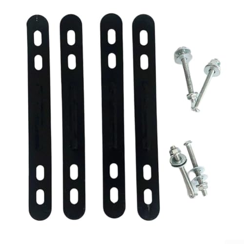 Durashmall Adaptador de cesta trasera de acero para bicicleta de montaña, bicicleta eléctrica, bicicleta plegable y scooter, material fácil de instalar, negro y plateado (negro)