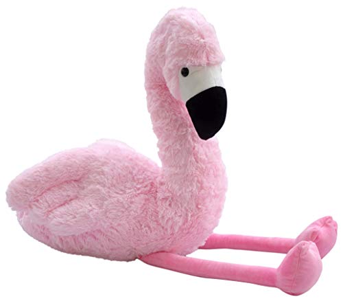 Wagner 9088 - Riesen Plüschtier XXL Plüsch Flamingo - 92 cm Gross in rosa-pink Kuscheltier Vogel