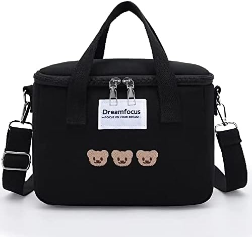 Dreamfocus Insulated Lunch Bag for Girls, Large Capacity, Handle and Strap, Cute Lunch Box for Kids Teen Women Work School Gifts