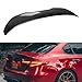 WheelX Real Carbon Fiber Rear Spoiler Compatible with 2017-2024 Alfa Romeo Giulia, PSM Style Duckbill Fits for Base Ti Sport Quadrifoglio Sedan, Trunk High Kick Tail Deck Lid Wing Lip Man Gift