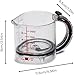 Up Cup Measuring Cup: 4-in-1 Adjustable Measuring Cup with Scraper-Style Seal Base – Space-Saving, Easy-to-Clean, Multi-Purpose Cup for Cooking and Baking
