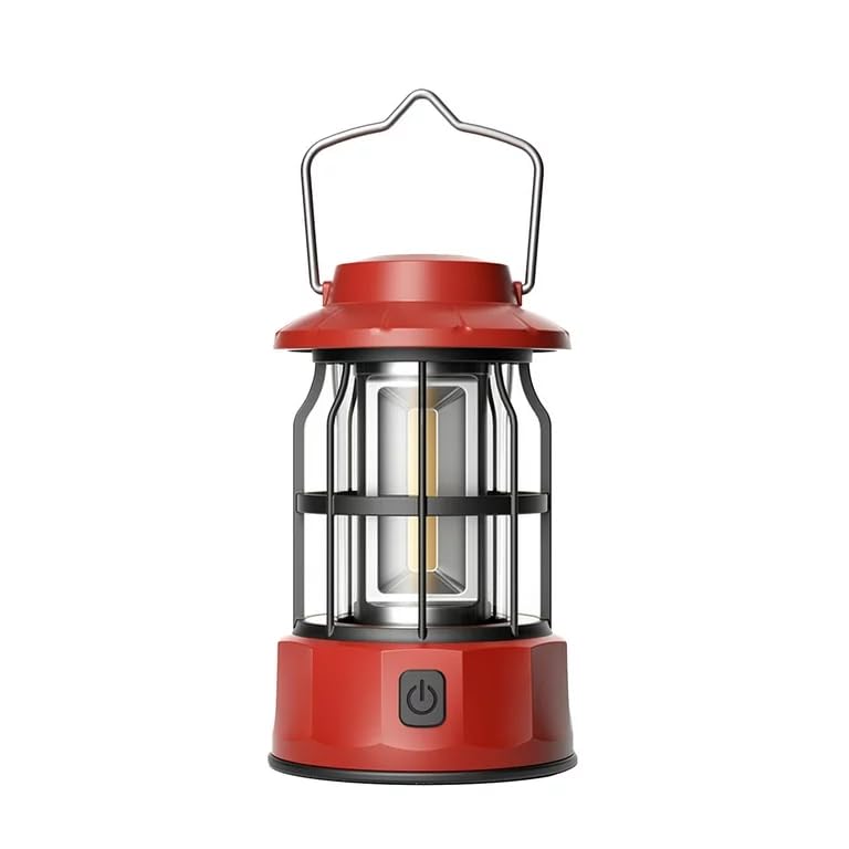 TrekEaze Outdoor Camping Light, Battery Powered Ambient Tent Light, Portable and Waterproof Camping Lantern with 360° Lighting Range (TE-TK-4921-Black)