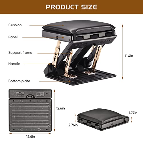 Repose-pieds de bureau ajustable et robuste supportant une charge de 120 LBS avec coussin