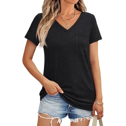 AUTOMET Women's V Neck T-Shirt Cover