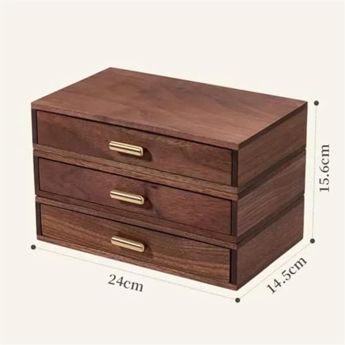 Boîte à bagues en bois style tiroir pour ranger vos bijoux sur la coiffeuse - 5