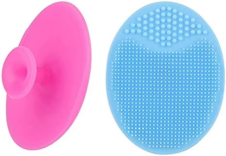 Facial Cleansing Brush 3 PCS Silicone Face Massager Brush Face Scrub Pads for Exfoliating, Anti-aging Skin Cleanser and Deep Exfoliator Makeup Tool for All Skin Types (FB-3)