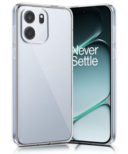 Image of WOW IMAGINE Transparent Back Cover for 1+ OnePlus Nord CE 6 5G | Raised Bumps for Full Device & Camera Protection TPU Silicone Back Case Mobile Cover - Transparent