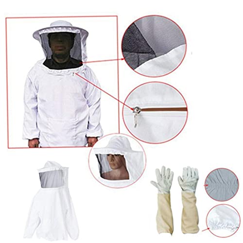Liummrcy Beekeeper Schutzanzug, Imkerjacke, Hut, Schleier, Handschuhe, Jacke, Faltbare Zaun, Schleier, Overall… – Bild 5