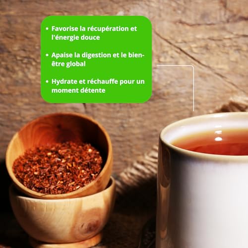Rooibos Bio Nature alternative au café pour mieux dormir sachet vrac 1 kg