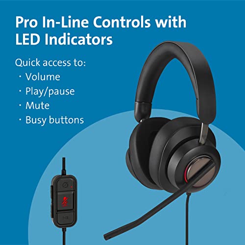 Image of Kensington Noise Cancelling H2000 USB-C Over-Ear Headset (K83451WW)
