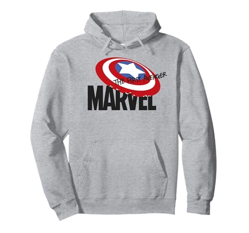 Marvel Captain America The First Avenger Shield Logo Pullover Hoodie