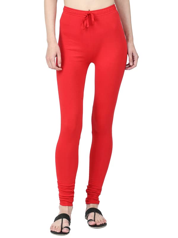 Image of Robinbosky Cotton Churidhar Leggings for Women - Stylish, Stretchable & Flattering Fit for All-Day Comfort