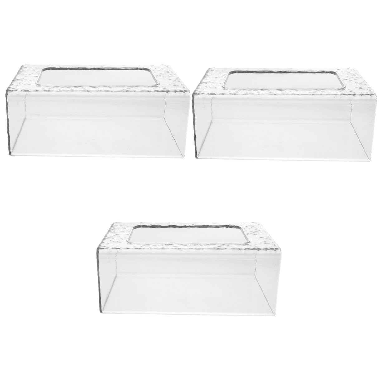 STOBAZA 3er-Box Taschentuchbox Für Die Wand Papiertuchspender Tissue-etui Zur Wandmontage Etui Für Feuchttücher Badezimmer Serviettenhalter Papierhandtuchhalter Zur Wandmontage Plastik
