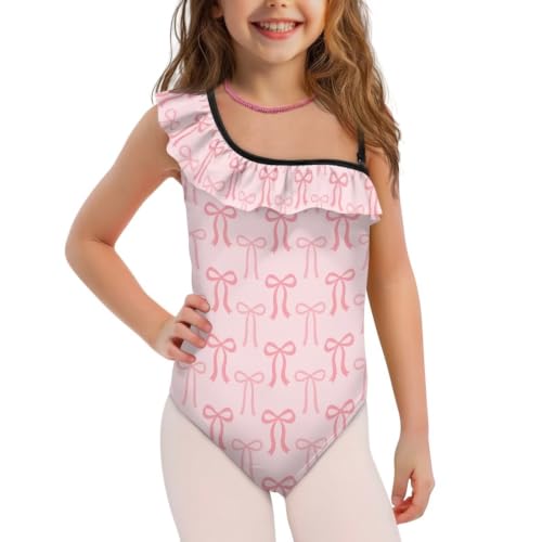 Image of Girls Swimsuit One Piece Ruffle Swimsuit Non-Slip Straps UPF 50+ for Girls Size 3-14 Years
