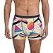 Hcpwzrf Memphis Fashion Style Geometric Men'S Breathable Boxer Shorts With Elastic Waistbandmedium Black