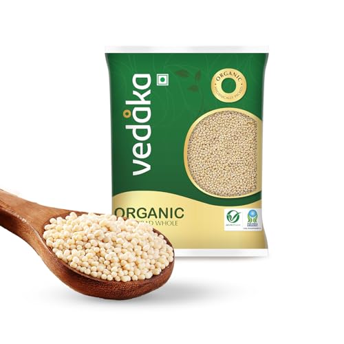 Image of Amazon Brand - Vedaka Organic White Urad Dal Whole | 1 Kg | Rich Source Of Protein | Cholesterol Free & No Added Additives