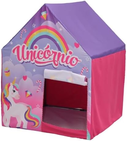 Casinha Barraca Cabana Tenda Infantil Unicornio Diversão Brinquedo