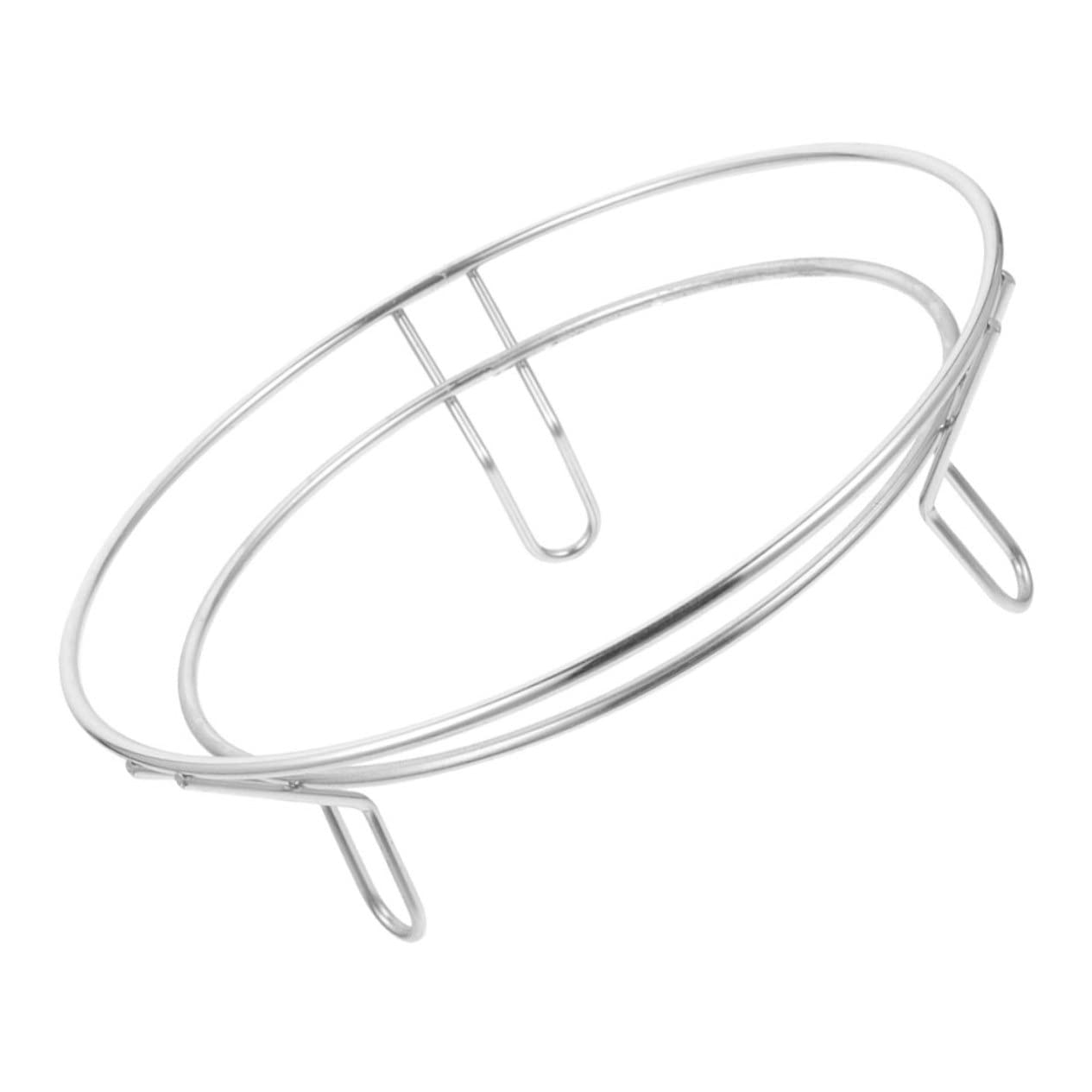 Zerodeko Stainless Steel Wok Rack with Skid Pot Holder Insulated Cookware Ring for Kitchen Use and Oven Safe Cooling Stand for and Pots for Dining and Cooking