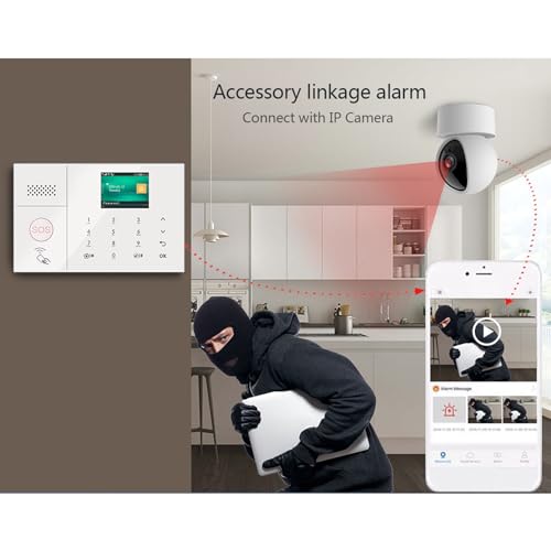 Sistema de Alarme Residencial Inteligente, Wi-fi, Dupla Via, Voz, Gsm, Segurança, Campainha de Porta