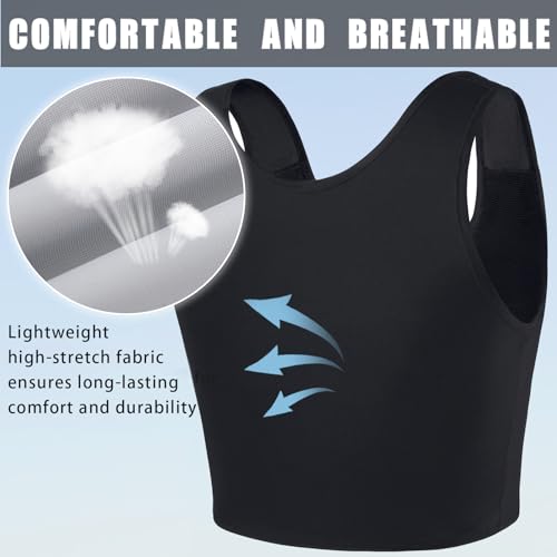XUJI Transgender FTM Breathable Half Chest Binder2