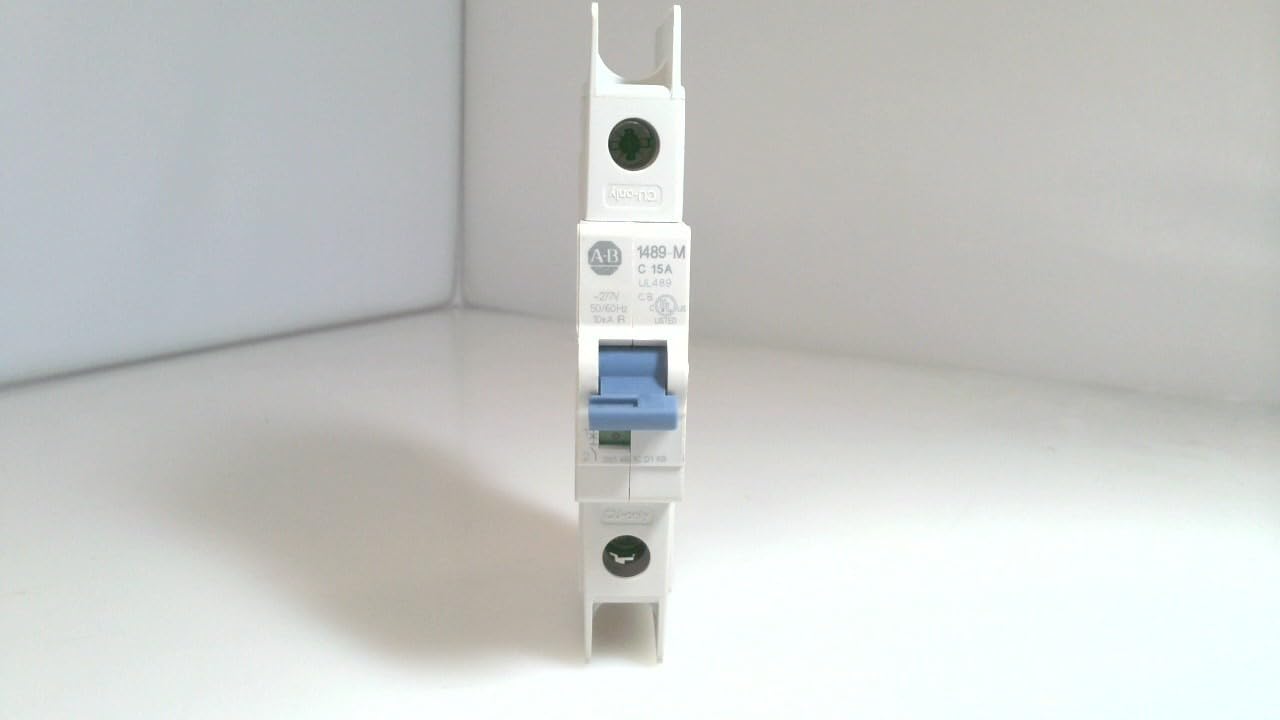 Allen Bradley 1489-M1c150, Series D, 15 Amps, 1 Pole, 277Vac 1489-M1c150 Series D