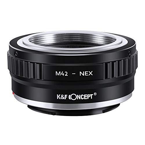 K&F Concept Lens Mount Adapter Compatible With M42 Lens To Nex E-Mount Camera Compatible With Sony Alpha Nex-7 Nex-6 Nex-5N Nex-5 Nex-C3 Nex-3 #TOP2