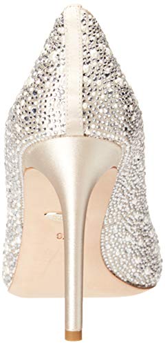 Badgley Mischka Womens Cher Ii Pump, Ivory Satin, 8 Us #TOP2