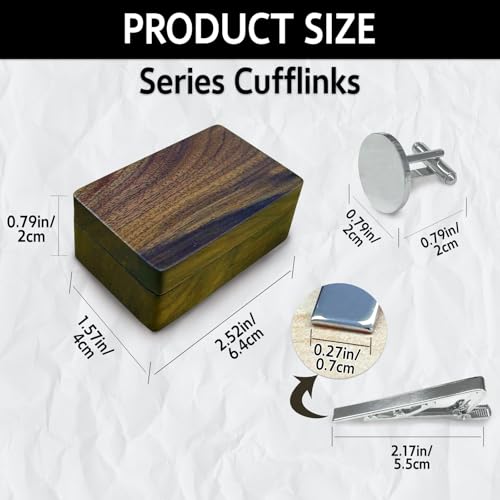 Mancuernillas Personalizadas para Hombre con Caja de Madera miniatura 2