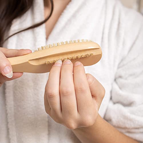 GranNaturals Wooden Nail Brush - Nail Cleaner Tool for Fingernail, Toenail - Dry Clean Scrubber with Thick Bristles and Wood Handle - Manicure and Pedicure Supplies for... - Image 3