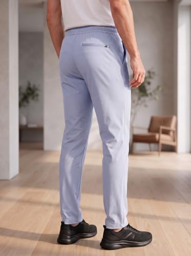 Image of SaintX Men's 4-Way Stretchable Athleisure Pants | Sweat Wicking Fabric | Slim Fit | Active - Sports Wear | Travel, Lounge & Casual Wear | Stylish Back Zipper Pocket | Available in Plus Size (ST06)