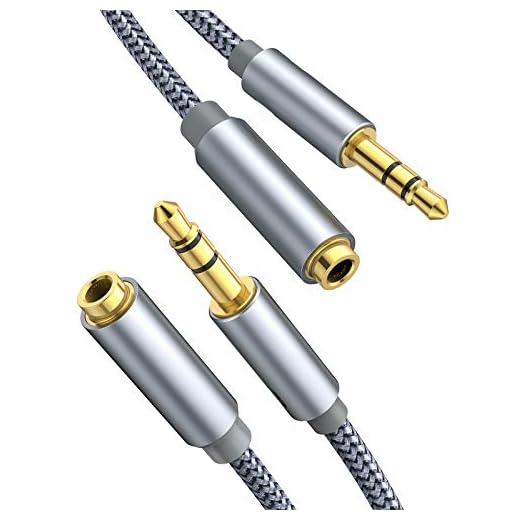 Oldboytech Headphone Extension Cable, [2-Pack, 6.6ft, Hi-Fi Sound] 3.5mm Stereo Audio Cable Nylon-Braided Male to Female AUX Cord Adapter Compatible with iPad iPod Speaker Smartphone Tablets & More