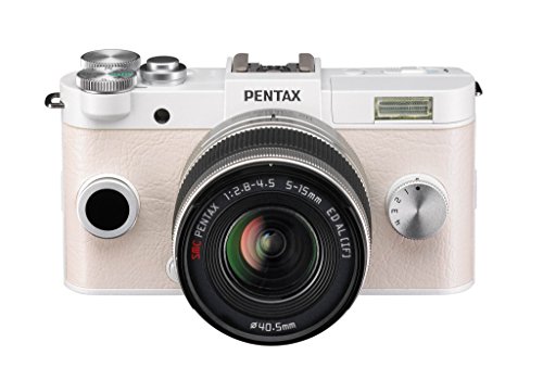 Pentax Q-S1 Appareil Photo Hybride Écran 3” (7,6cm)12 Mpix Boîtier + 2 Objectifs 5-15mm et 15-45mm - Blanc pur