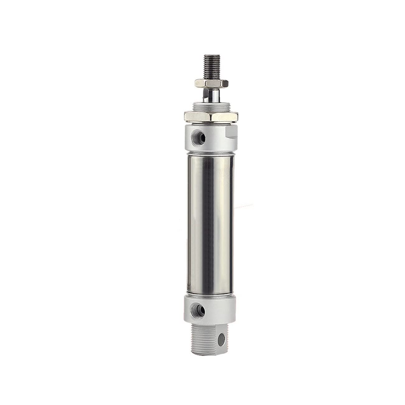 ZXAOMMBEA Air cylinder 25-500mm Stroke MA25 Series Mini Air Pneumatic Cylinder Stainless Steel Double Acting Piston(MA25X50,Cylinder And LB)
