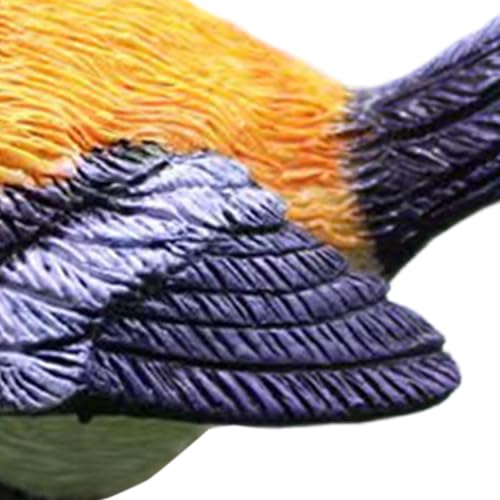 Pájaros decorativos con acabado realista de resina de alta calidad para estancias exclusivas 8