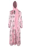 Feeriay Tanya McQuoid Costume White Lotus Tanya Cosplay Dress Scarf Outfits for Adults Women Halloween Party (Pink, XS)