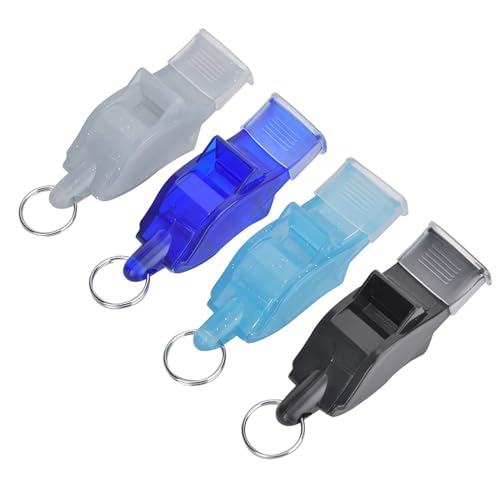 Silbatos deportivos ABS con cuerda y protector de dientes x4 miniatura 7
